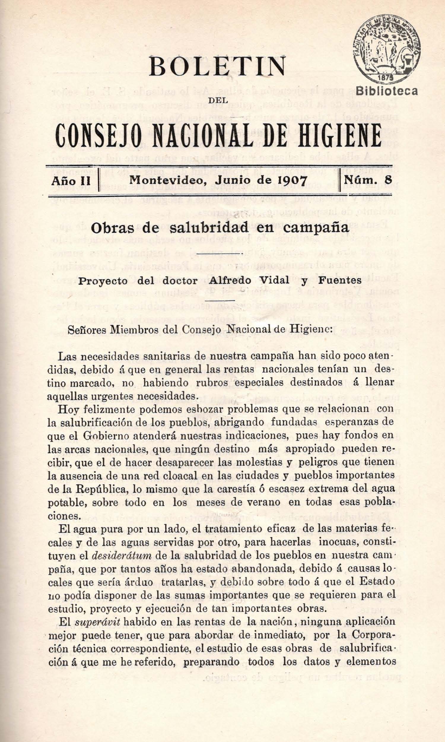 					Ver Vol. 2 Núm. 8 (1907): Boletín del Consejo Nacional de Higiene
				