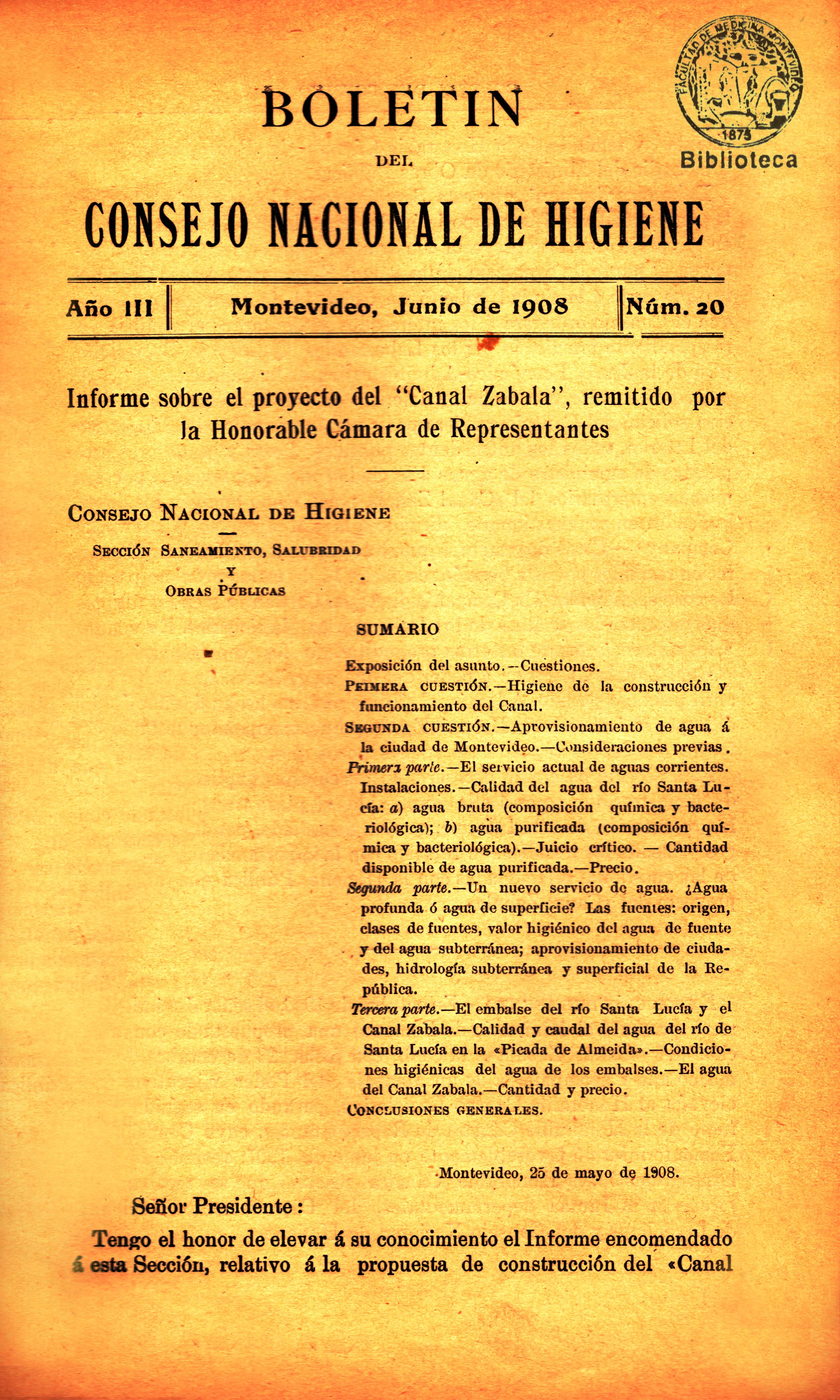					Ver Vol. 3 Núm. 20 (1908): Boletín del Consejo Nacional de Higiene
				