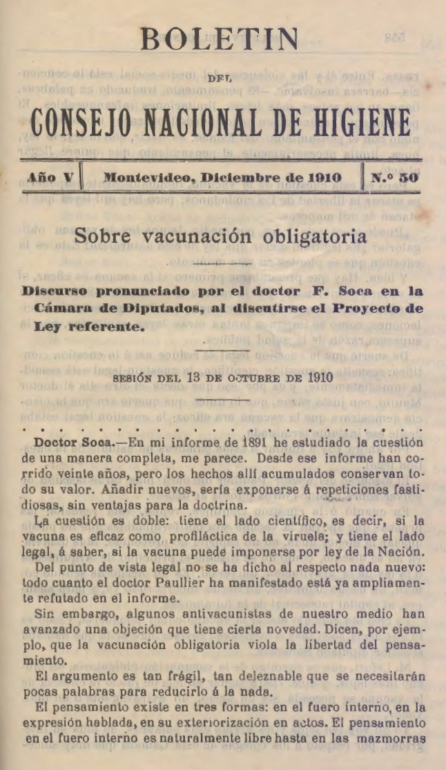 					Ver Vol. 5 Núm. 50 (1910): Boletín del Consejo Nacional de Higiene
				