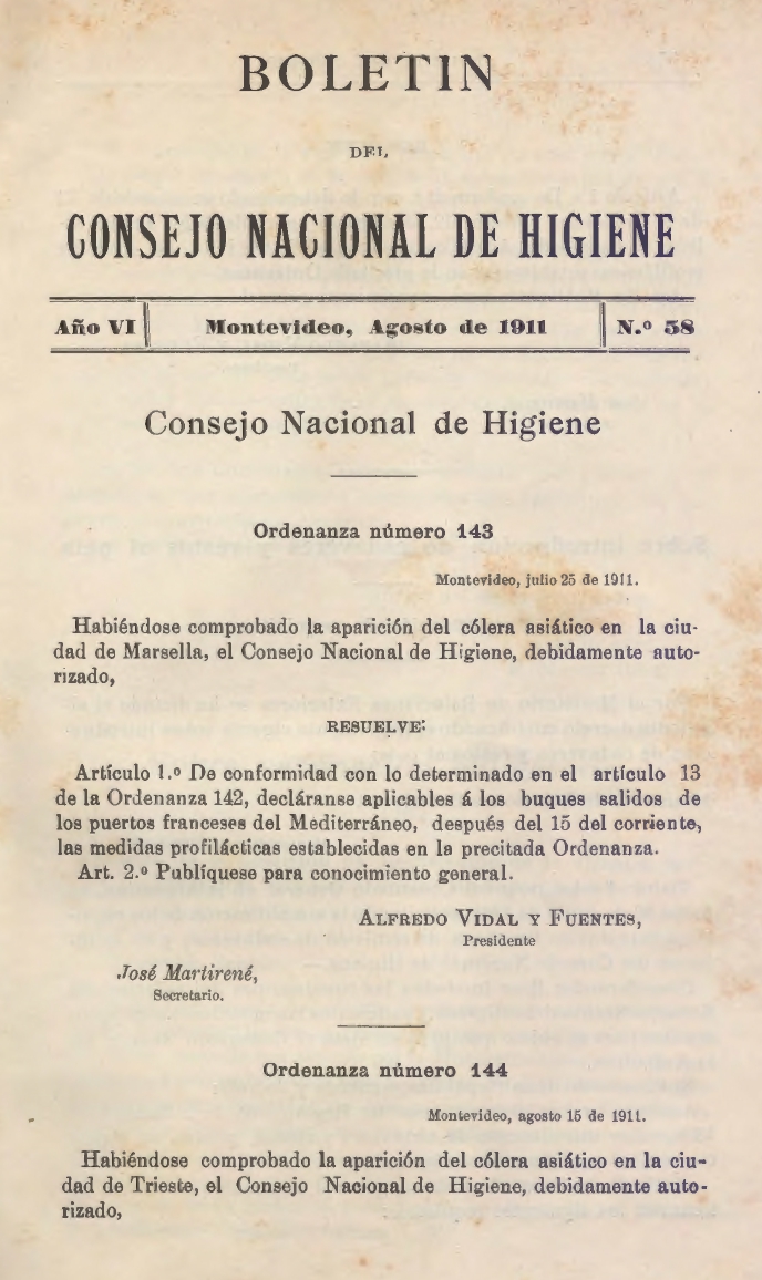 					Ver Vol. 6 Núm. 58 (1911): Boletín del Consejo Nacional de Higiene
				