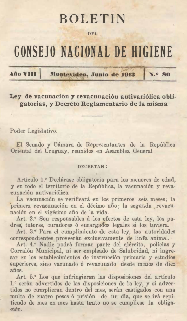 					Ver Vol. 8 Núm. 80 (1913): Boletín del Consejo Nacional de Higiene
				