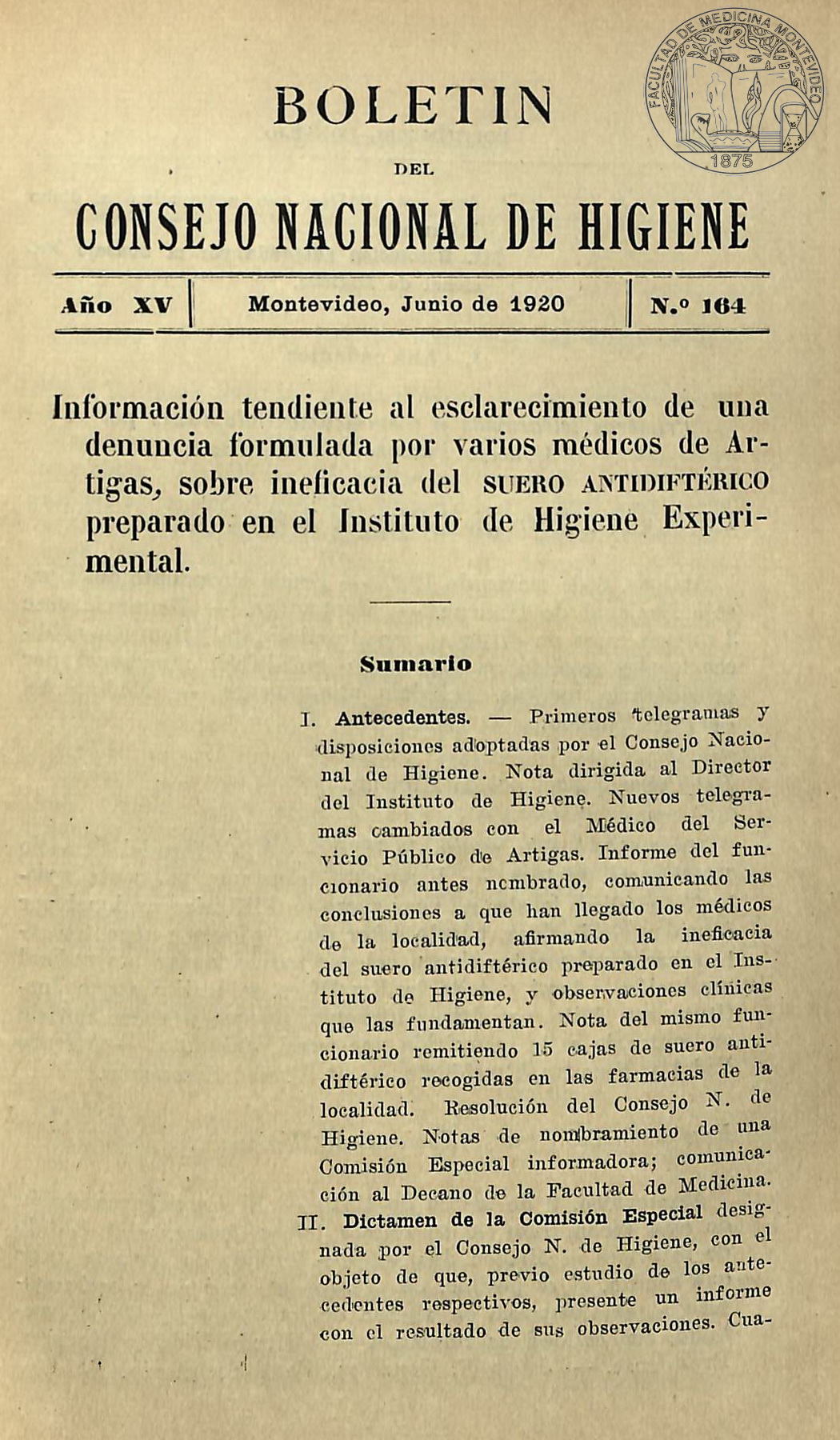 					Ver Vol. 15 Núm. 164 (1920): Boletín del Consejo Nacional de Higiene
				